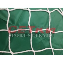 Сетка юношеского футбола (для ворот 2,0 м * 5,0 м), Д 4,0 мм, яч. 100*100 мм БЕЗУЗЛОВАЯ